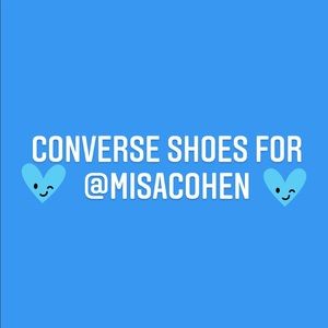 For both converse shoes- black and white!